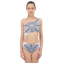 Drawing Pencil Pattern Mandala Spliced Up Two Piece Swimsuit by Wegoenart