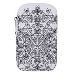 Drawing Pencil Pattern Mandala Waist Pouch (large) by Wegoenart