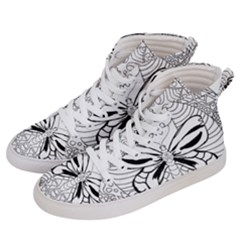 Mandala Butterfly Insect Men s Hi-top Skate Sneakers by Wegoenart