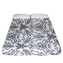 Pattern Design Pretty Cool Art Fitted Sheet (queen Size) by Wegoenart