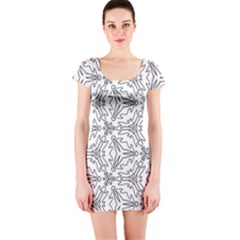 Pattern Design Pretty Cool Art Short Sleeve Bodycon Dress by Wegoenart