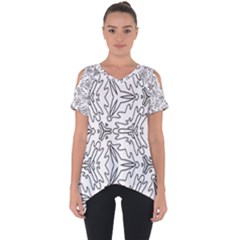 Pattern Design Pretty Cool Art Cut Out Side Drop Tee by Wegoenart