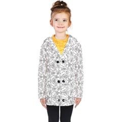 Pattern Design Pretty Cool Art Kids  Double Breasted Button Coat by Wegoenart