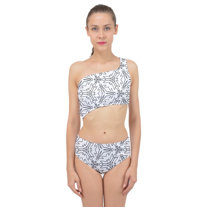 Pattern Design Pretty Cool Art Spliced Up Two Piece Swimsuit