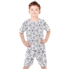 Pattern Design Pretty Cool Art Kids  Tee And Shorts Set by Wegoenart