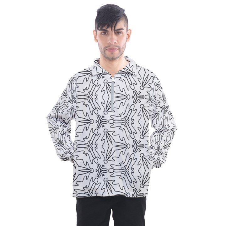 Pattern Design Pretty Cool Art Men s Half Zip Pullover