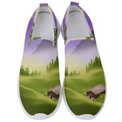 Digital Art Painting Landscape Men s Slip On Sneakers by Wegoenart