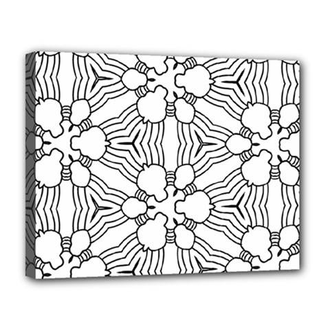 Pattern Design Pretty Cool Art Canvas 14  X 11  (stretched) by Wegoenart