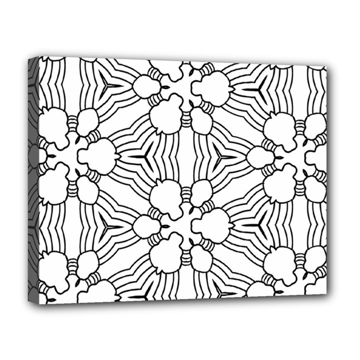 Pattern Design Pretty Cool Art Canvas 14  x 11  (Stretched)