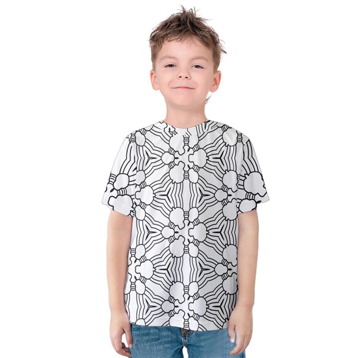 Pattern Design Pretty Cool Art Kids  Cotton Tee