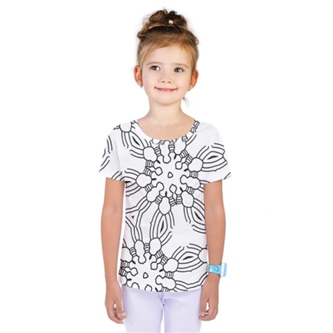 Pattern Design Pretty Cool Art Kids  One Piece Tee by Wegoenart