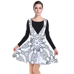 Pattern Design Pretty Cool Art Plunge Pinafore Dress