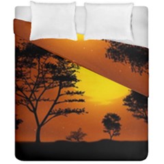 Digital Art Landscape Trees Artwork Duvet Cover Double Side (california King Size) by Wegoenart