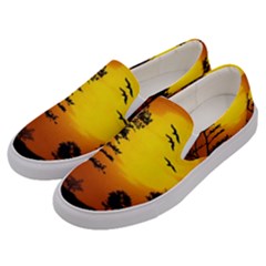 Digital Art Landscape Trees Artwork Men s Canvas Slip Ons by Wegoenart