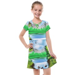 Digital Art Artwork Drawing Kids  Cross Web Dress by Wegoenart