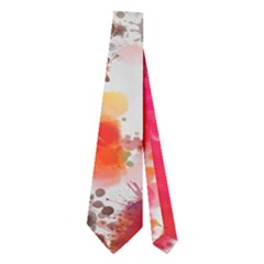 Paint Splatters On A White Background                       Necktie by LalyLauraFLM