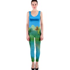 Digital Art Artwork Landscape Boat One Piece Catsuit