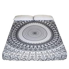 Pattern Design Pretty Cool Art Fitted Sheet (queen Size) by Wegoenart