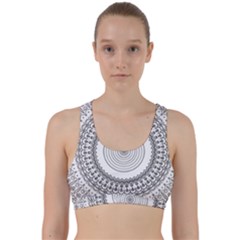 Pattern Design Pretty Cool Art Back Weave Sports Bra by Wegoenart