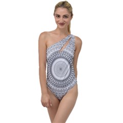 Pattern Design Pretty Cool Art To One Side Swimsuit by Wegoenart