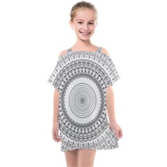 Pattern Design Pretty Cool Art Kids  One Piece Chiffon Dress