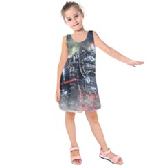 Steam Locomotive Br 99 Historically Kids  Sleeveless Dress by Wegoenart