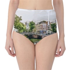 Amsterdam Holland Canal River Classic High-waist Bikini Bottoms by Wegoenart