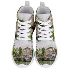 Amsterdam Holland Canal River Women s Lightweight High Top Sneakers by Wegoenart