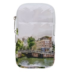 Amsterdam Holland Canal River Waist Pouch (small) by Wegoenart