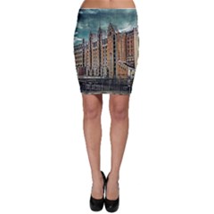 Architecture City Building Travel Bodycon Skirt by Wegoenart