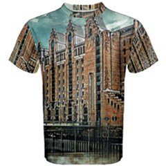 Architecture City Building Travel Men s Cotton Tee by Wegoenart