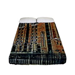 Architecture City Building Travel Fitted Sheet (full/ Double Size) by Wegoenart