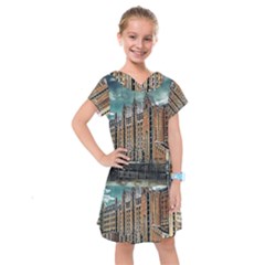 Architecture City Building Travel Kids  Drop Waist Dress