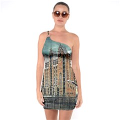 Architecture City Building Travel One Soulder Bodycon Dress by Wegoenart