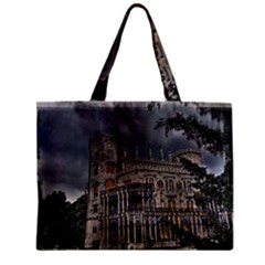 Castle Mansion Architecture House Zipper Mini Tote Bag by Wegoenart