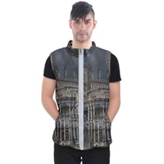 Castle Mansion Architecture House Men s Puffer Vest by Wegoenart