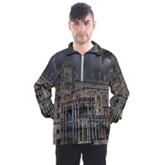 Castle Mansion Architecture House Men s Half Zip Pullover by Wegoenart