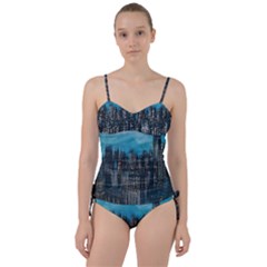 Cityscape Buildings Skyscraper Sweetheart Tankini Set