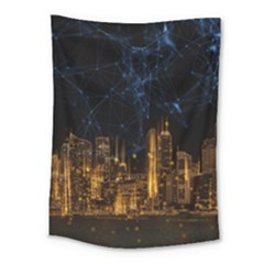 Architecture Buildings City Medium Tapestry by Wegoenart