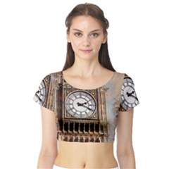 Big Ben London Wes Ben Big Short Sleeve Crop Top by Wegoenart