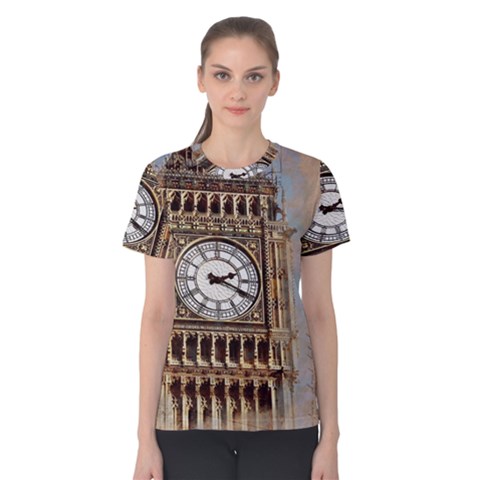 Big Ben London Wes Ben Big Women s Cotton Tee by Wegoenart