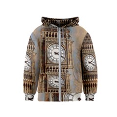 Big Ben London Wes Ben Big Kids  Zipper Hoodie by Wegoenart