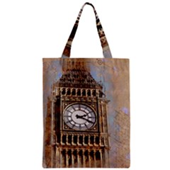 Big Ben London Wes Ben Big Zipper Classic Tote Bag by Wegoenart