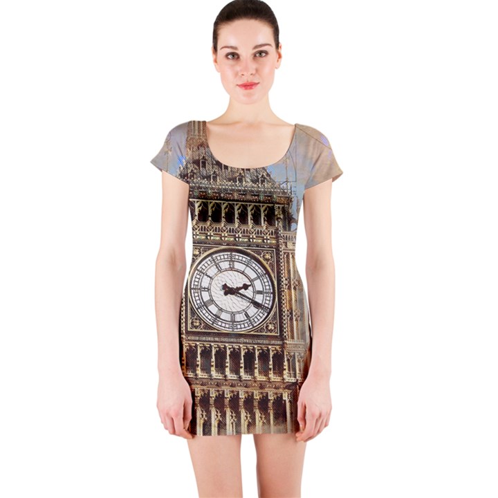 Big Ben London Wes Ben Big Short Sleeve Bodycon Dress