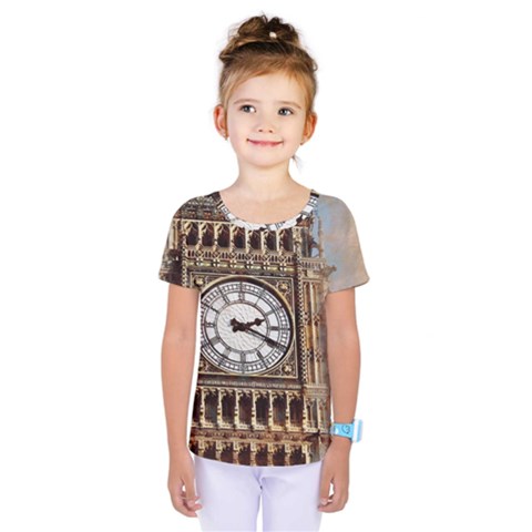 Big Ben London Wes Ben Big Kids  One Piece Tee by Wegoenart