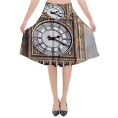 Big Ben London Wes Ben Big Flared Midi Skirt by Wegoenart