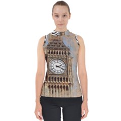 Big Ben London Wes Ben Big Mock Neck Shell Top by Wegoenart