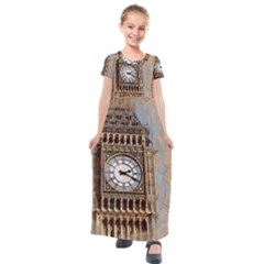 Big Ben London Wes Ben Big Kids  Short Sleeve Maxi Dress