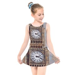 Big Ben London Wes Ben Big Kids  Skater Dress Swimsuit by Wegoenart