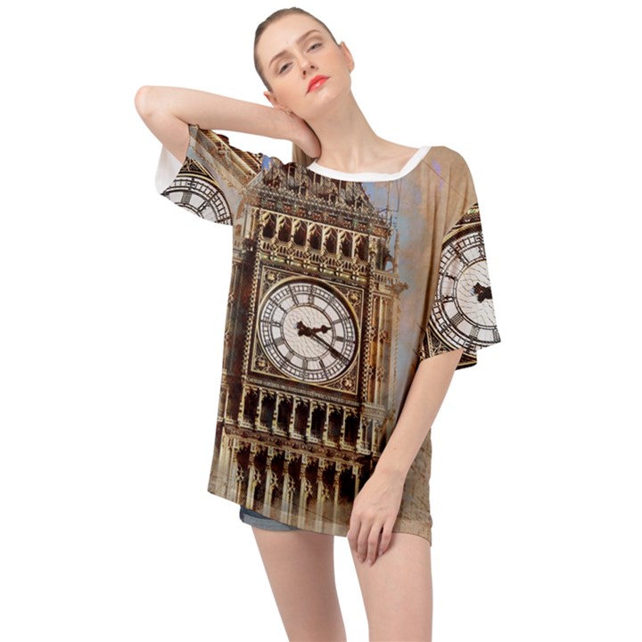 Big Ben London Wes Ben Big Oversized Chiffon Top